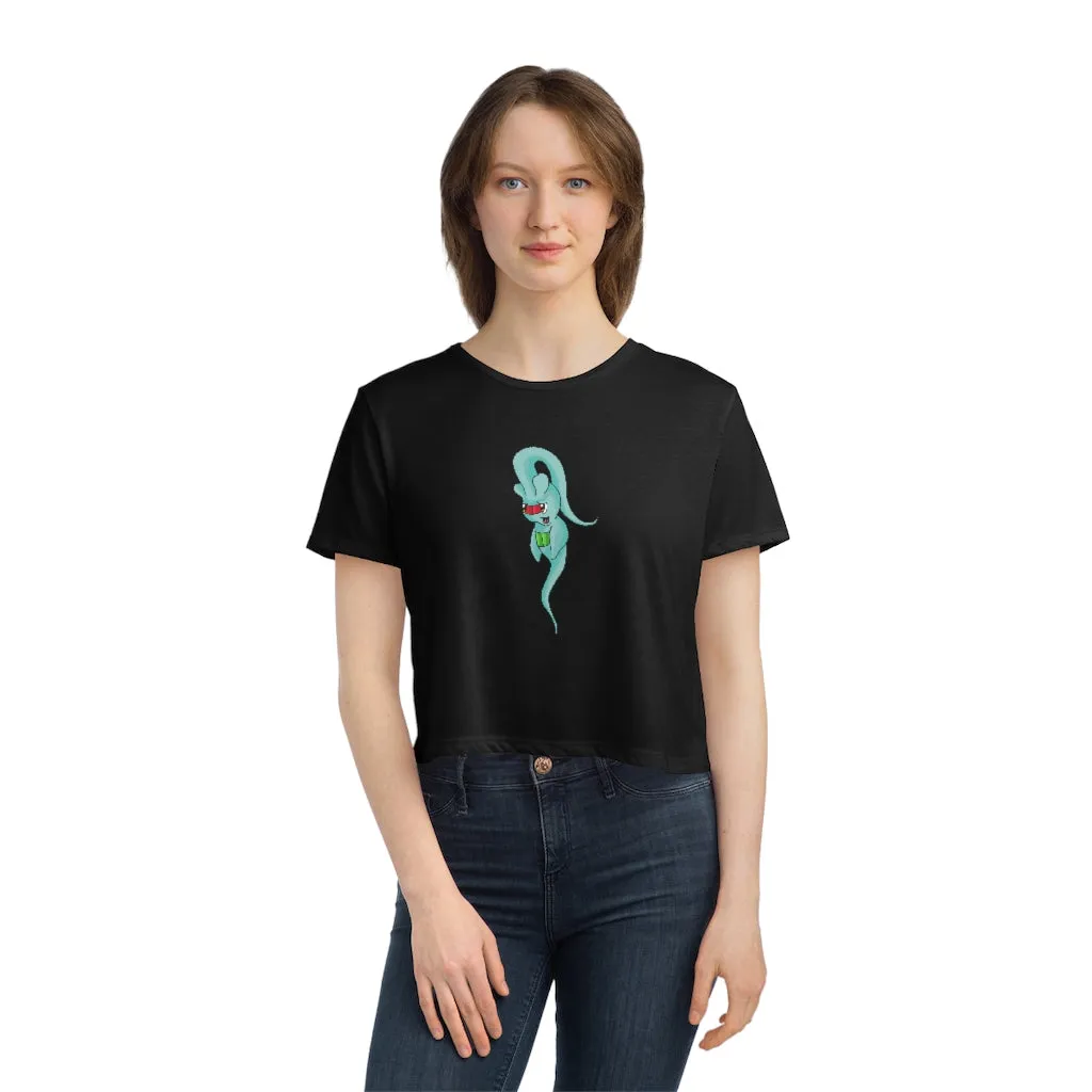 Chriskisx Women's Flowy Cropped Tee