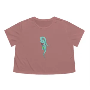 Chriskisx Women's Flowy Cropped Tee