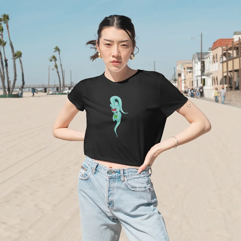 Chriskisx Women's Flowy Cropped Tee