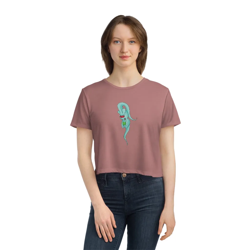 Chriskisx Women's Flowy Cropped Tee