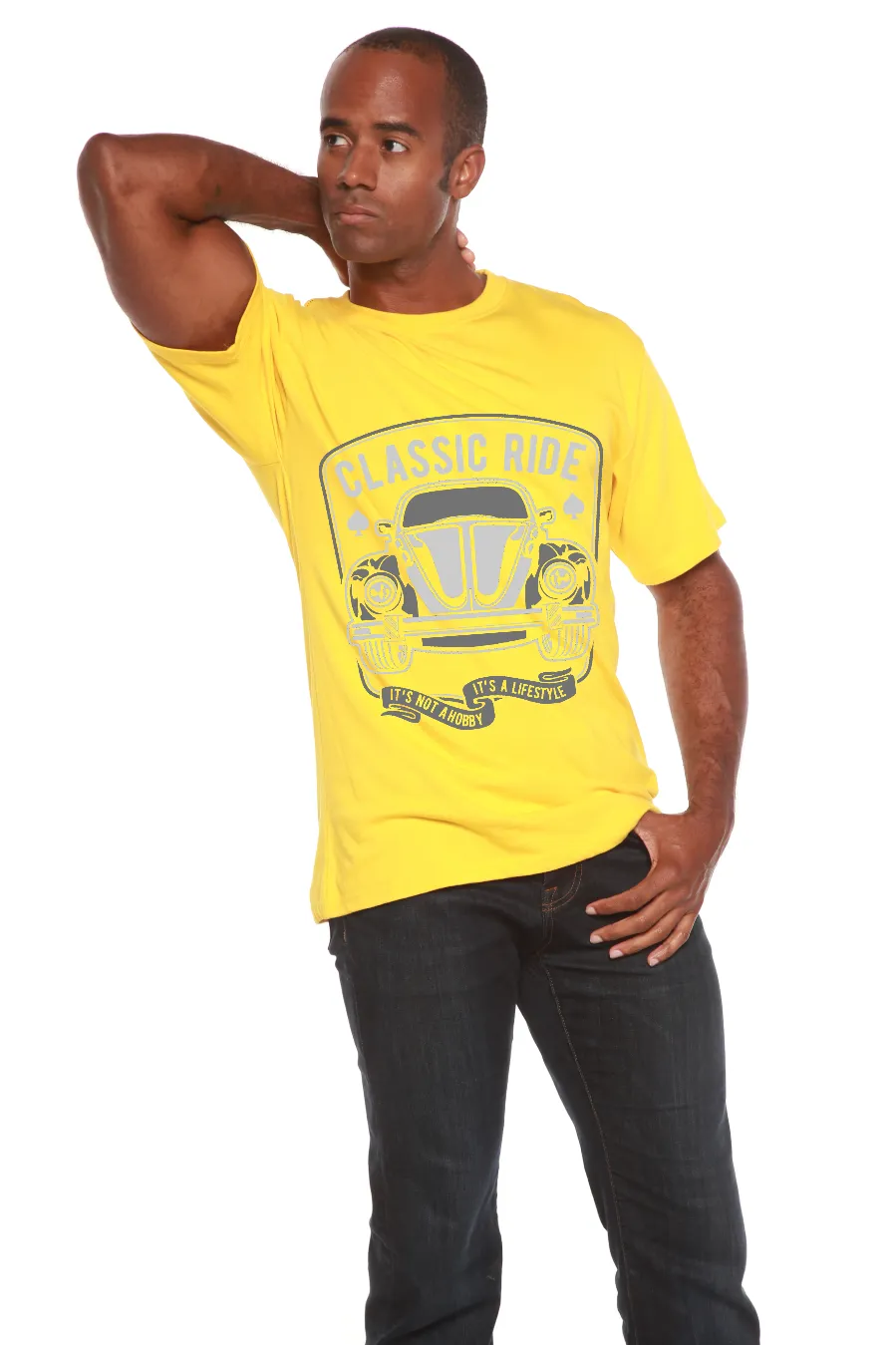 Classic Ride Men's Bamboo Viscose/Organic Cotton Short Sleeve Graphic T-Shirt