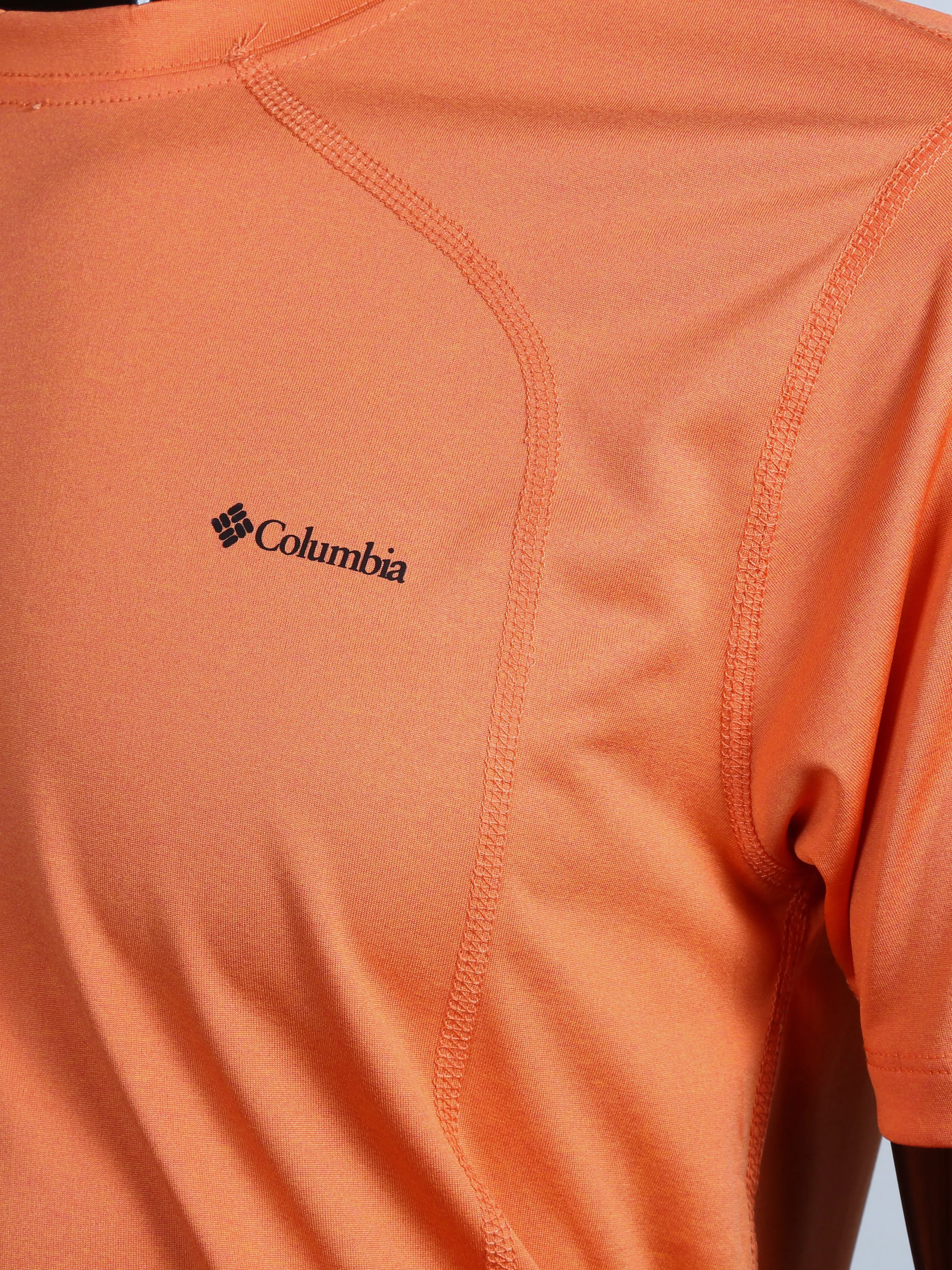 Columbia Mens S/S R-N Dry Fit T-Shits (Orange)
