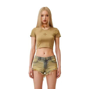 Compass Cross Classic Sporty Tights Tee In Green
