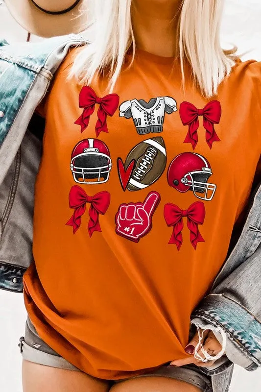 Coquette Football Graphic Tee 20 Colors to choose from!