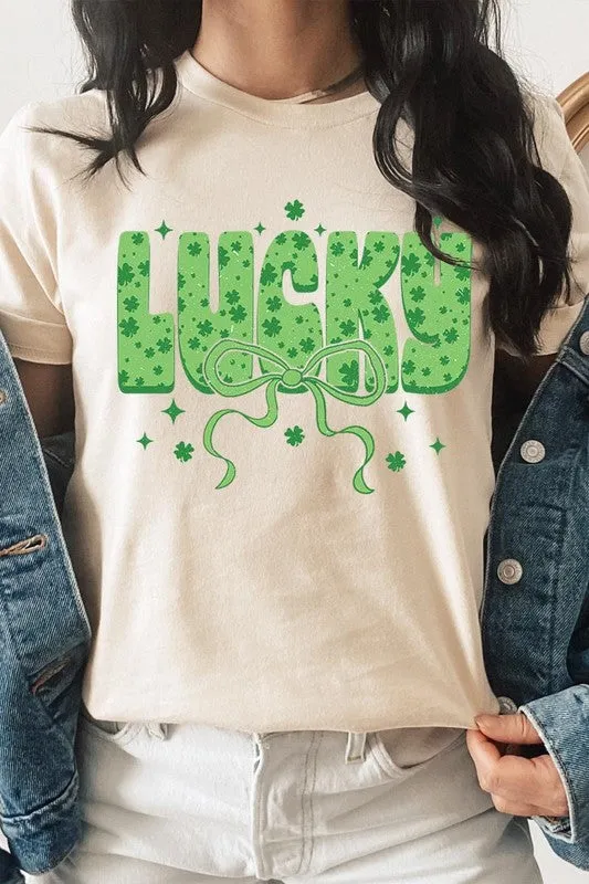 Croquette Lucky Bow Graphic Tee