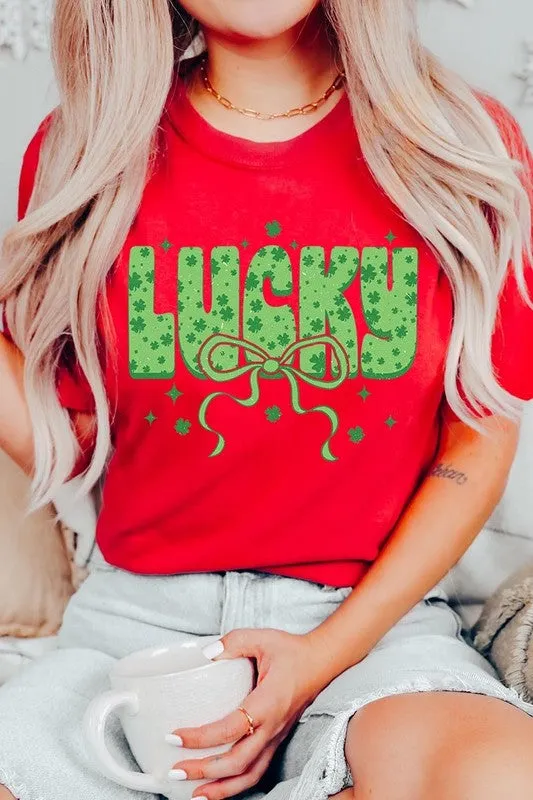 Croquette Lucky Bow Graphic Tee