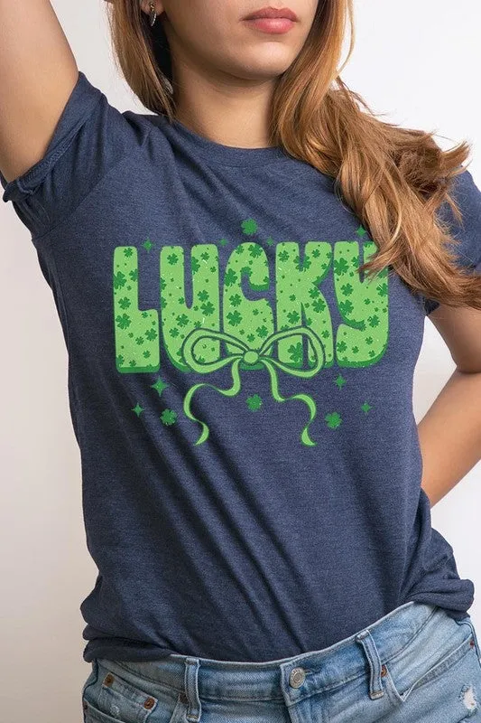 Croquette Lucky Bow Graphic Tee