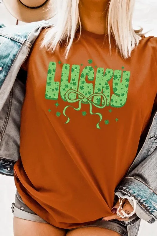 Croquette Lucky Bow Graphic Tee