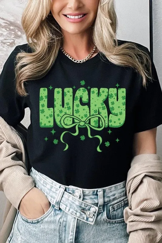 Croquette Lucky Bow Graphic Tee