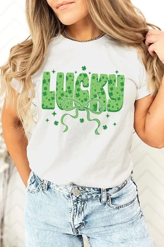Croquette Lucky Bow Graphic Tee