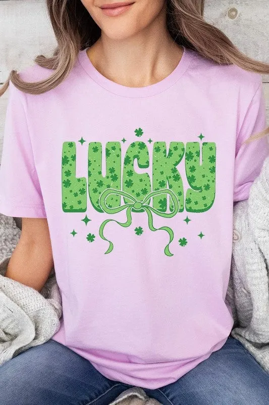 Croquette Lucky Bow Graphic Tee