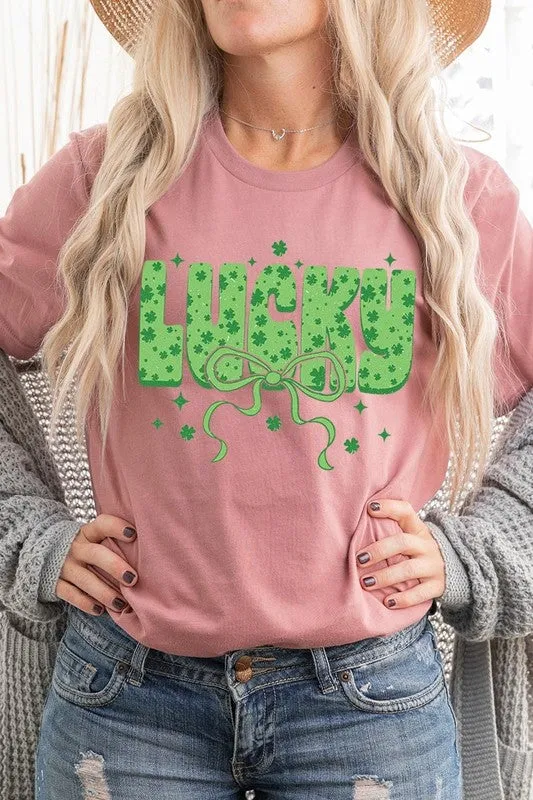 Croquette Lucky Bow Graphic Tee