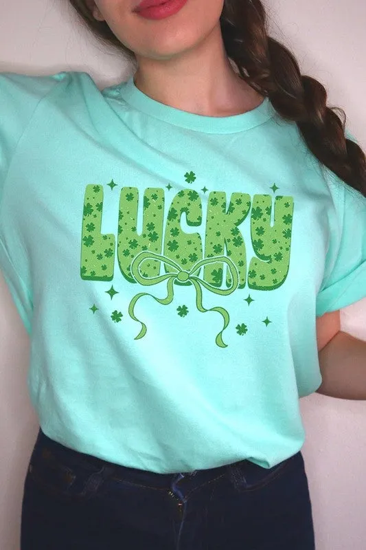 Croquette Lucky Bow Graphic Tee