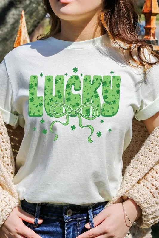 Croquette Lucky Bow Graphic Tee