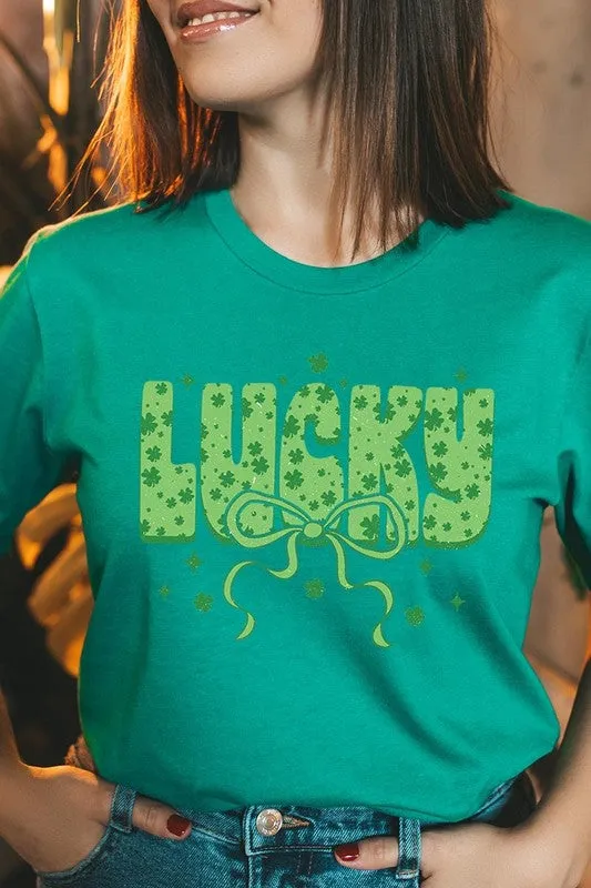 Croquette Lucky Bow Graphic Tee