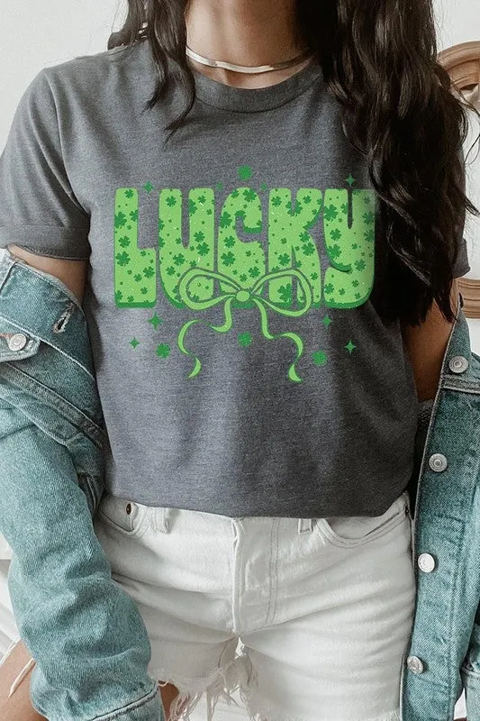 Croquette Lucky Bow Graphic Tee