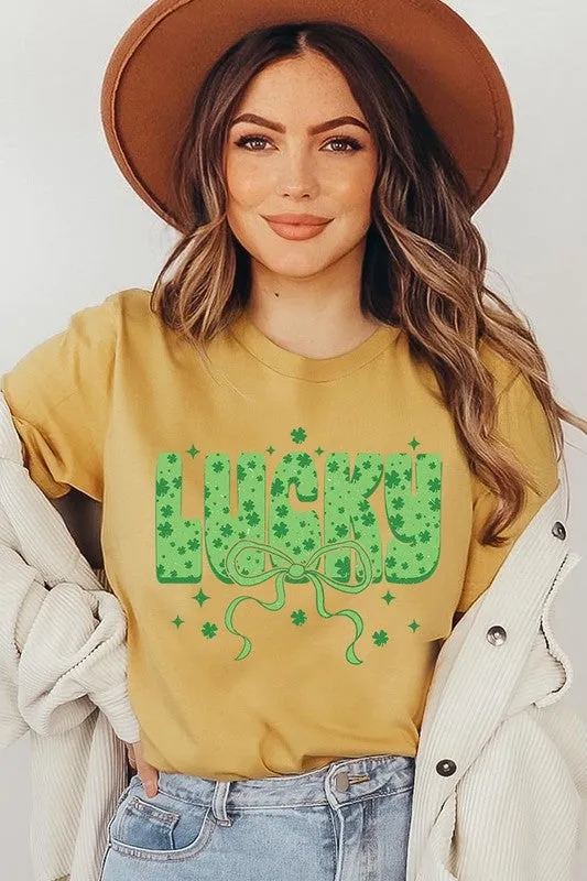 Croquette Lucky Bow Graphic Tee