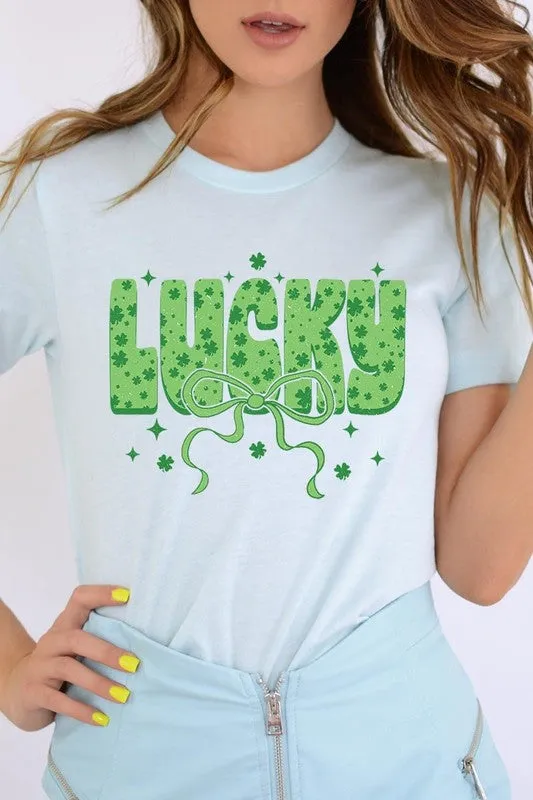 Croquette Lucky Bow Graphic Tee