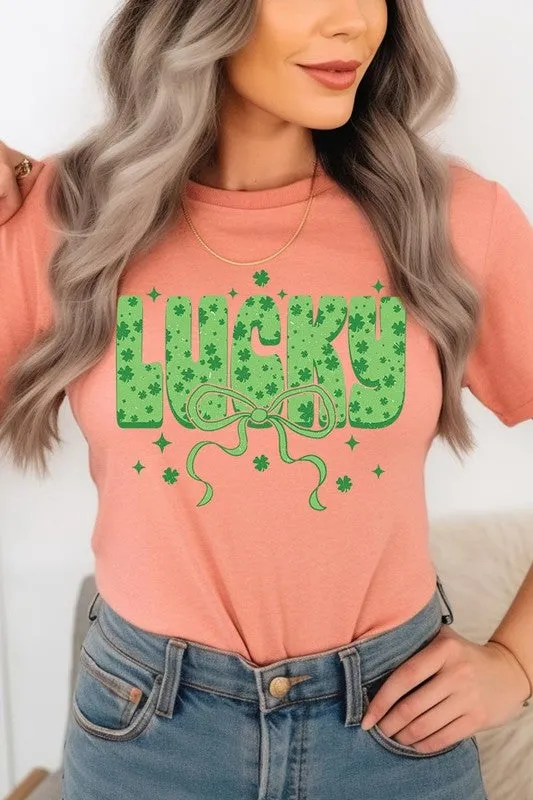 Croquette Lucky Bow Graphic Tee
