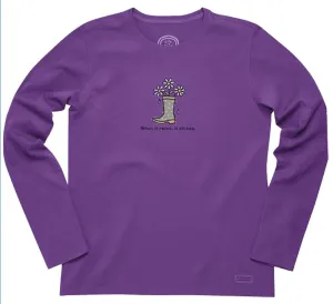 Crusher L/S When It Rains Boot T-Shirt by Life is good