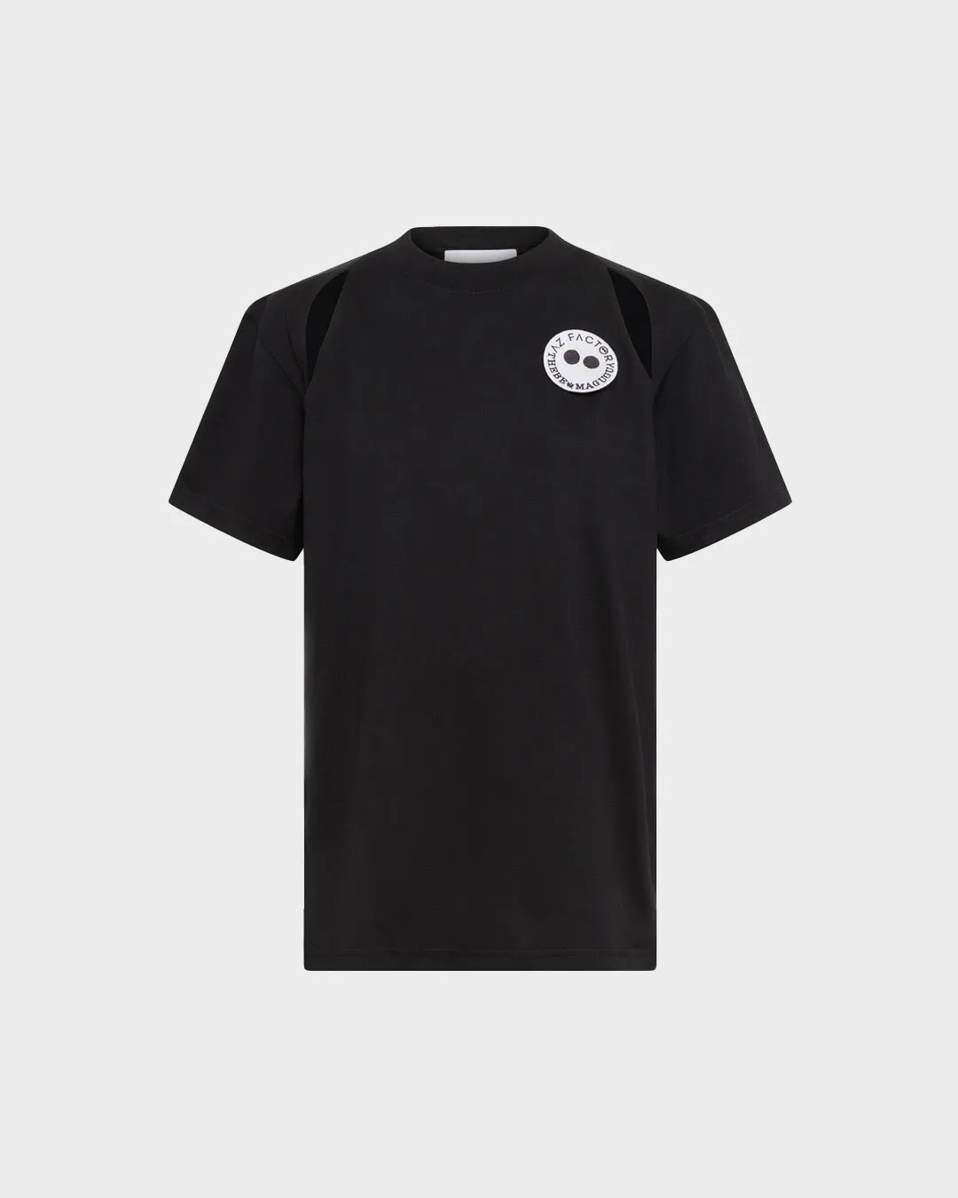 CUT-OUT T-SHIRT - BLACK