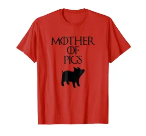 Cute &amp; Unique Black Mother of Pigs T-shirt E010486