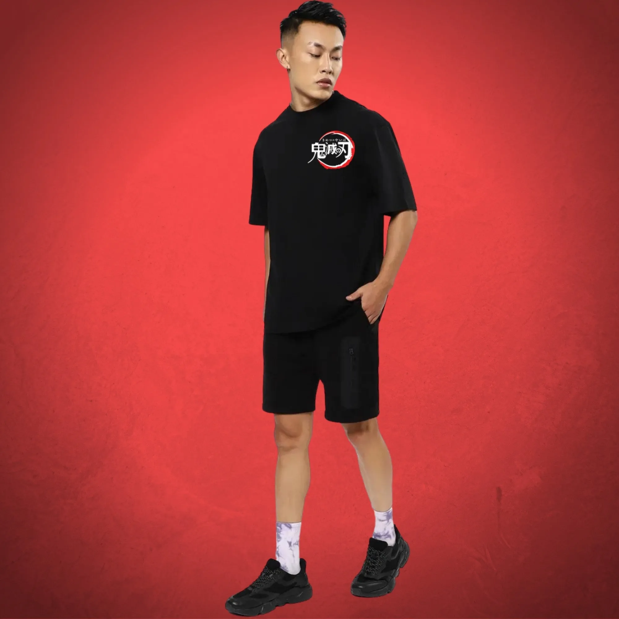 Demon Slayer Kamado Anime Over Sized T-shirt