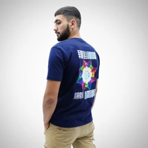 Demon Wear's "Reality" "Samurai" "Concept" Graphic T-Shirt Combo Pack Of 3 for Him