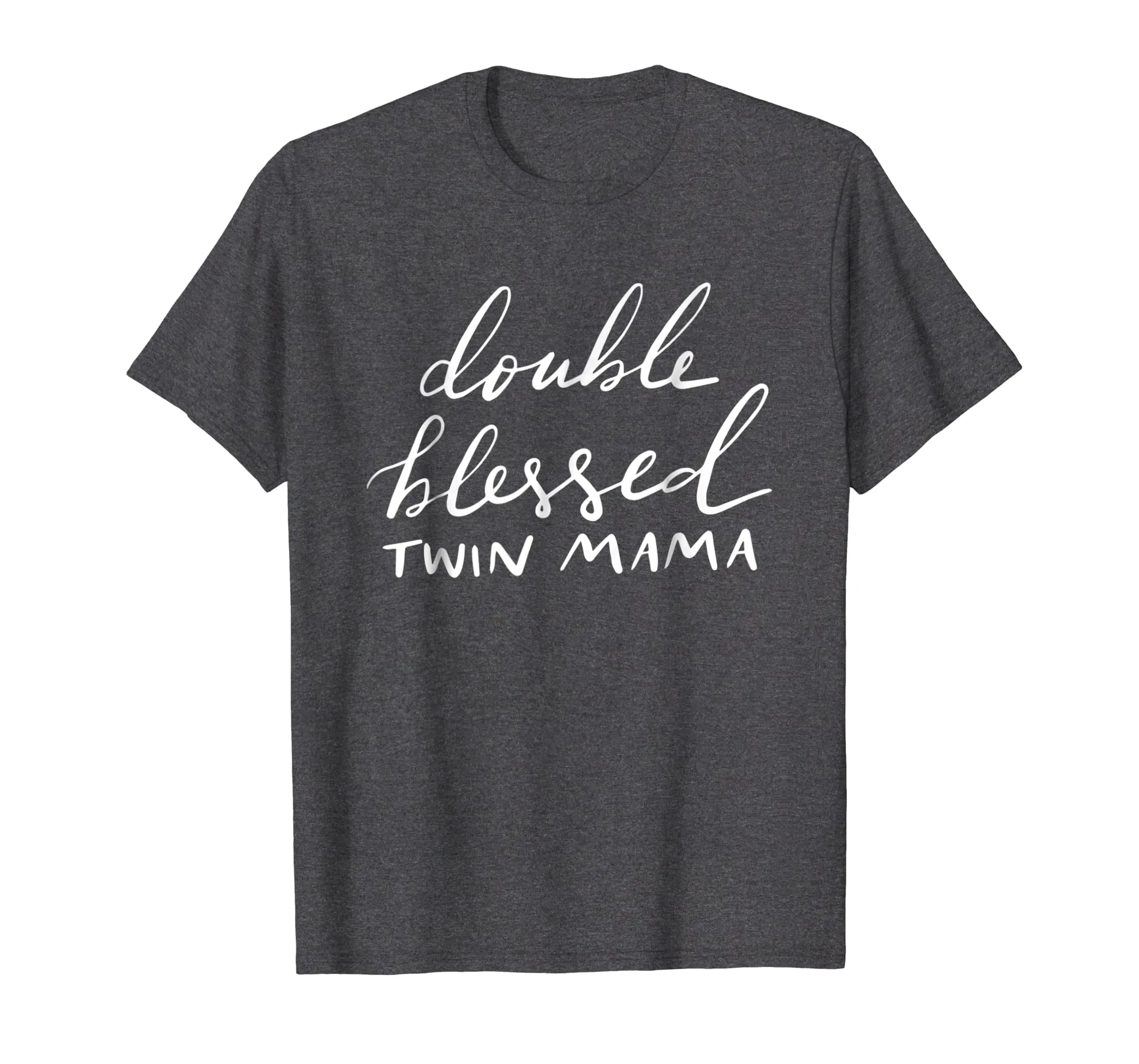 Double Blessed Twin Mama T-Shirt Women's Mother Gift Mom