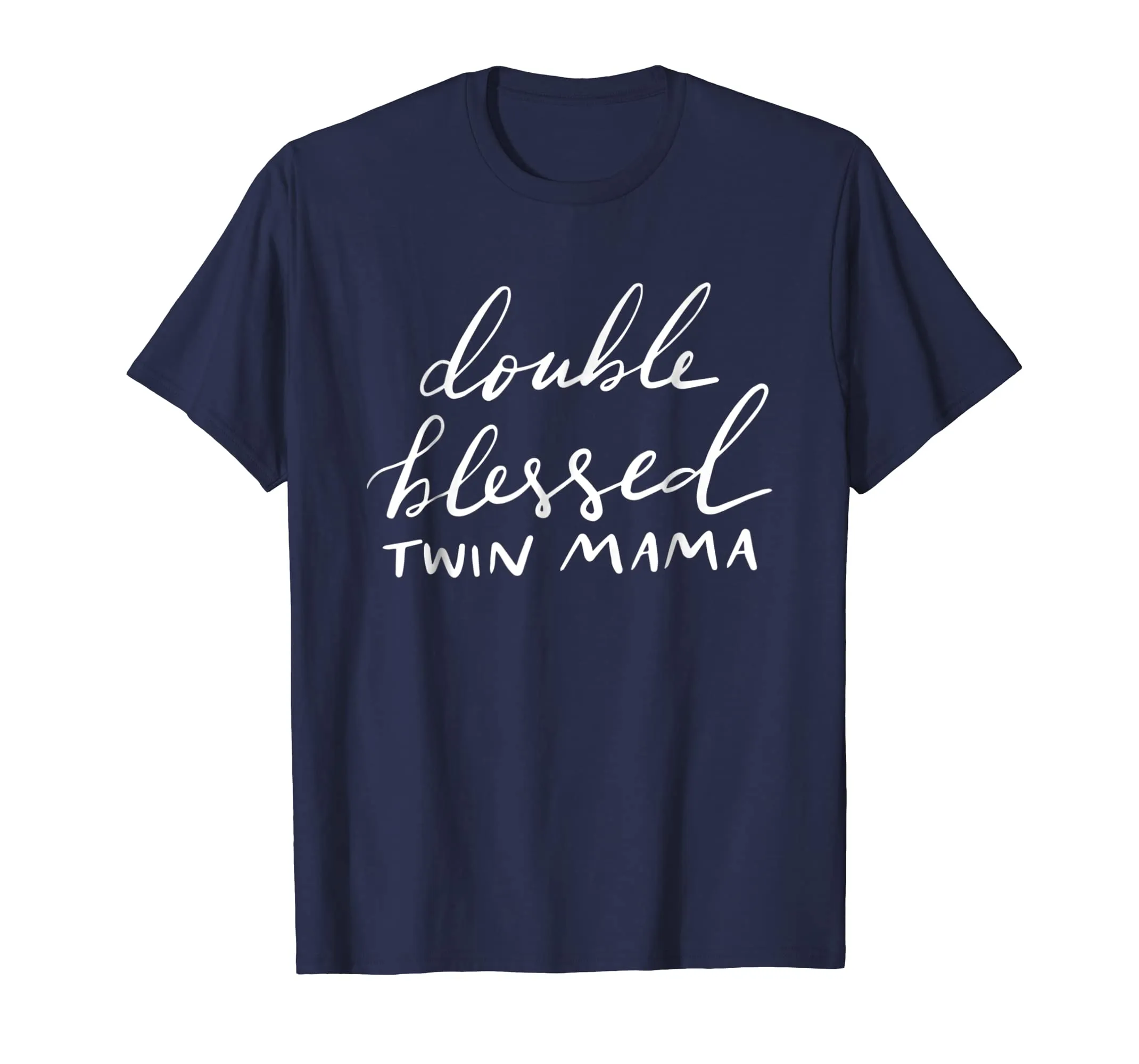 Double Blessed Twin Mama T-Shirt Women's Mother Gift Mom