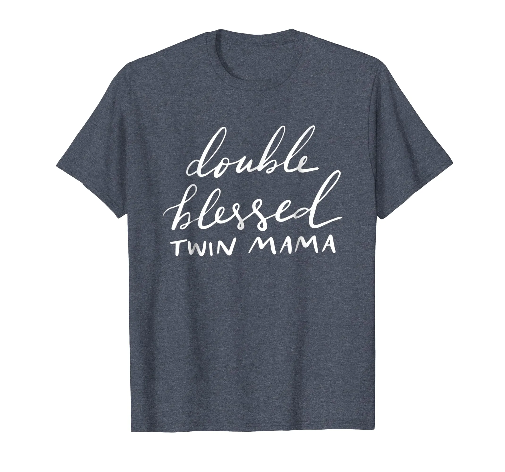 Double Blessed Twin Mama T-Shirt Women's Mother Gift Mom