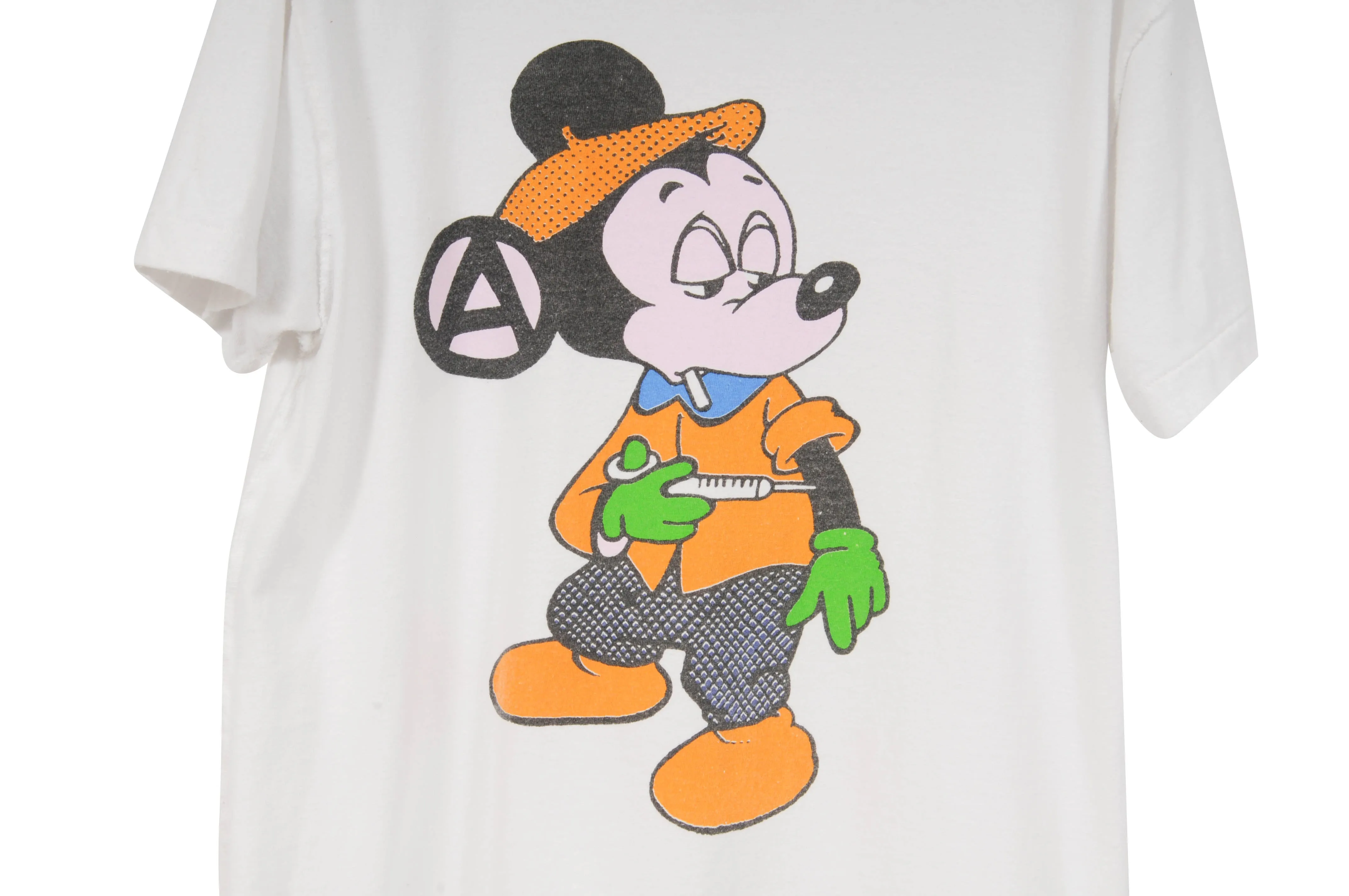 Early 80’s World’s End Malcom Mclaren Seditionaries Mickey White T Shirt
