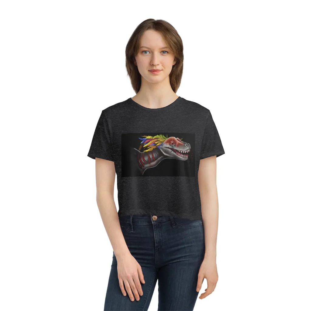 Feathered Raptor Women's Flowy Cropped Tee