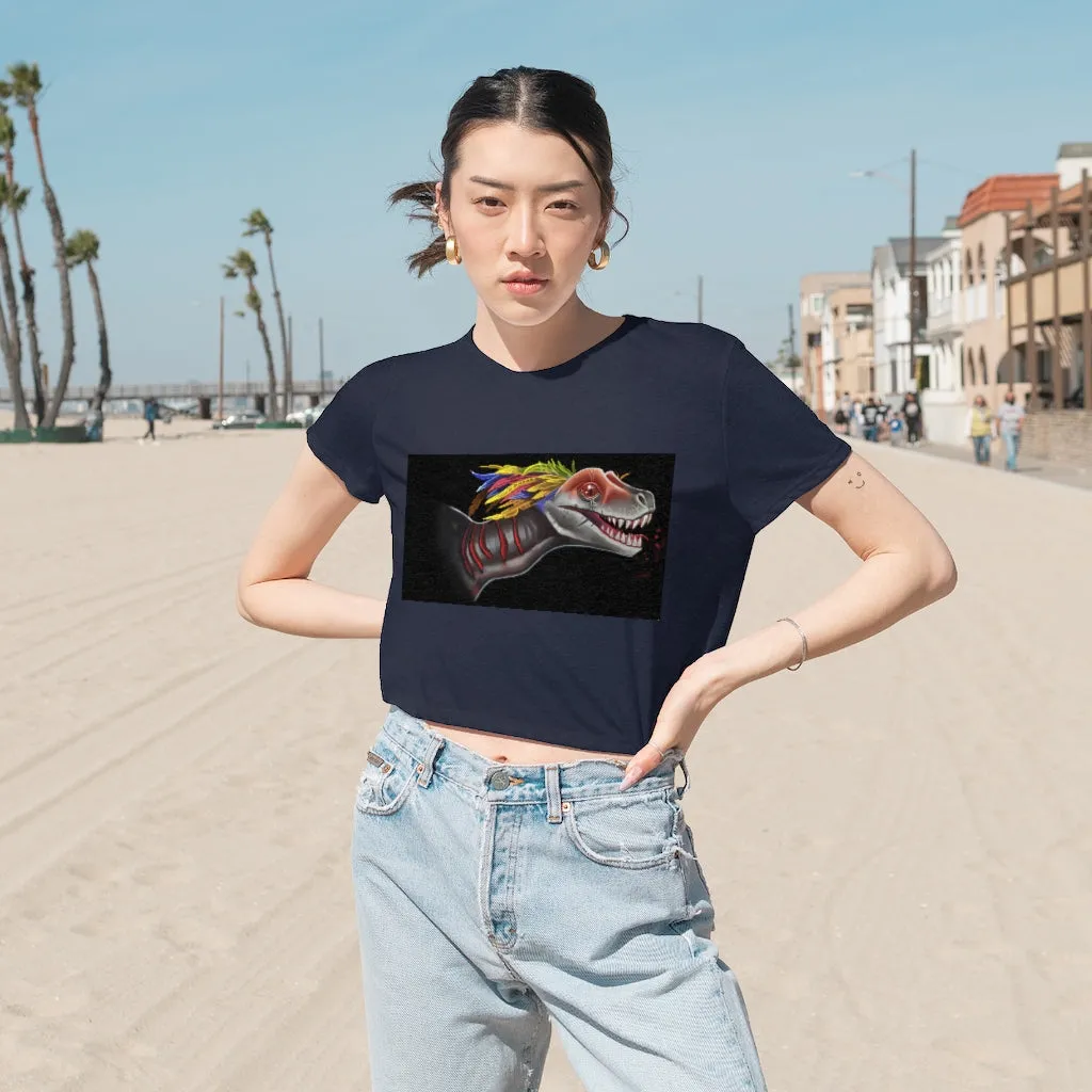 Feathered Raptor Women's Flowy Cropped Tee