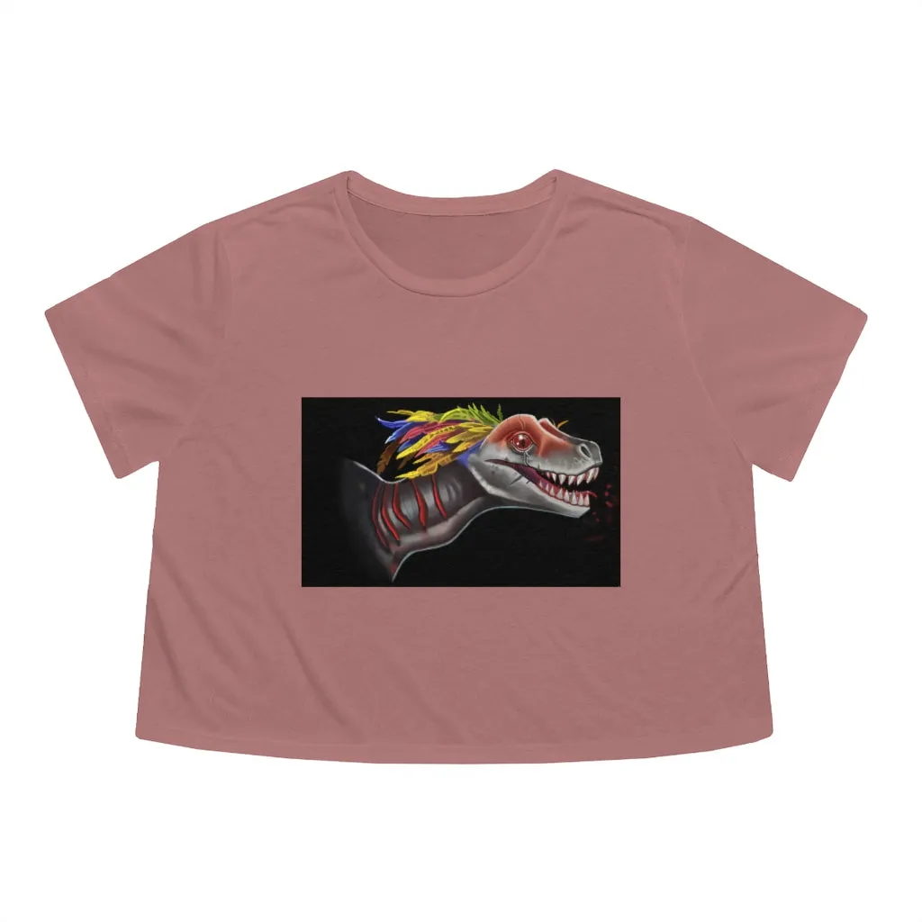 Feathered Raptor Women's Flowy Cropped Tee