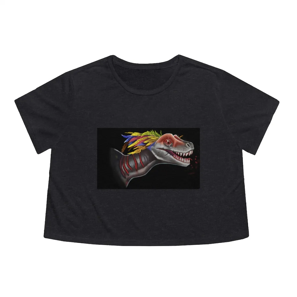 Feathered Raptor Women's Flowy Cropped Tee
