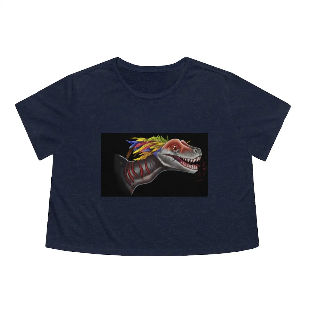 Feathered Raptor Women's Flowy Cropped Tee