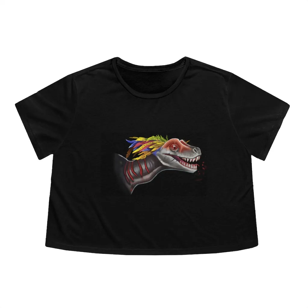 Feathered Raptor Women's Flowy Cropped Tee