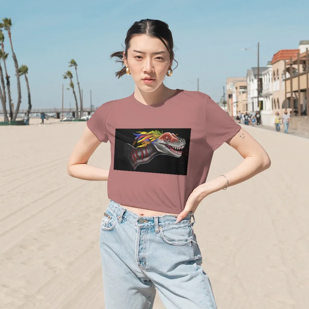 Feathered Raptor Women's Flowy Cropped Tee