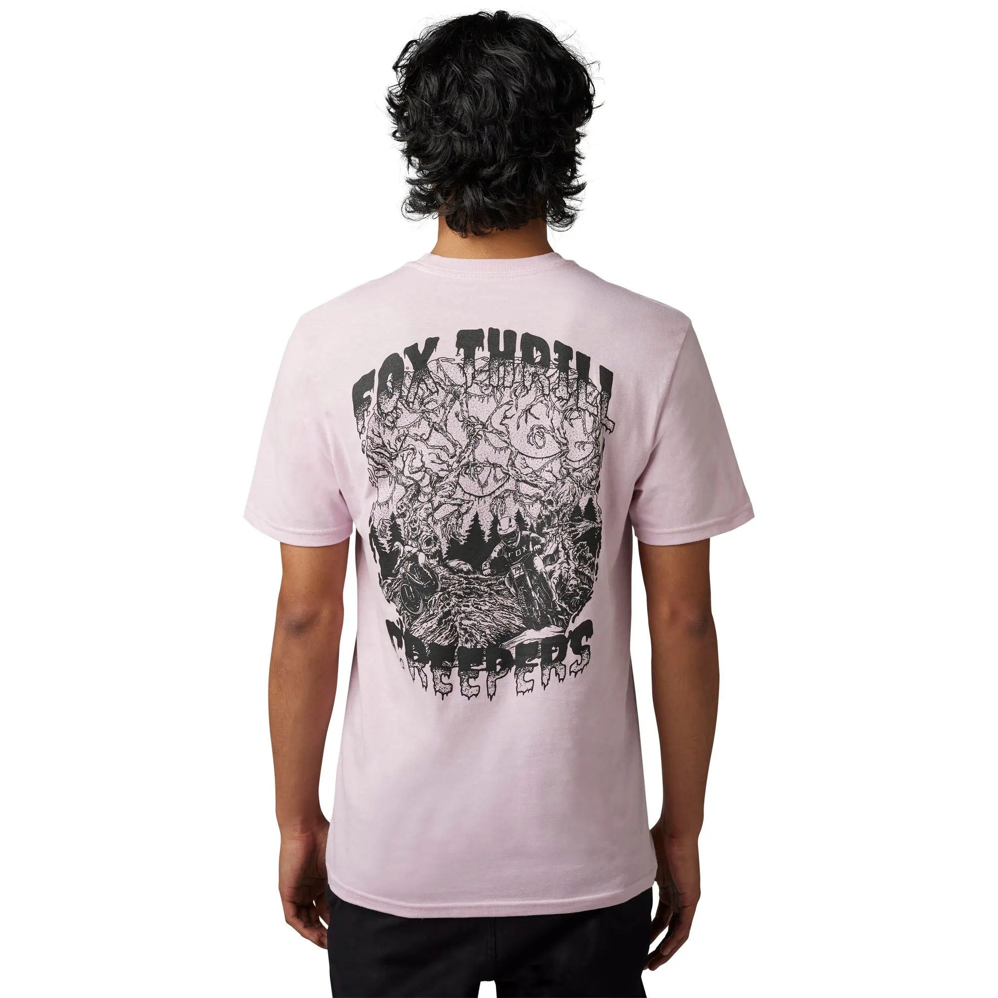 Fox Racing  Mens Thrillest T-Shirt Short Sleeve Premium Tee Crewneck Blush Pink