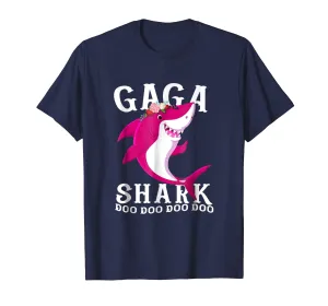 Gaga Shark T Shirt Mother Grandma Halloween Christmas
