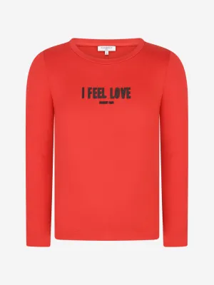 Givenchy Girls I Feel Love Print Top