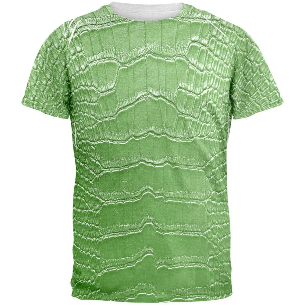Halloween Alligator Costume All Over Adult T-Shirt