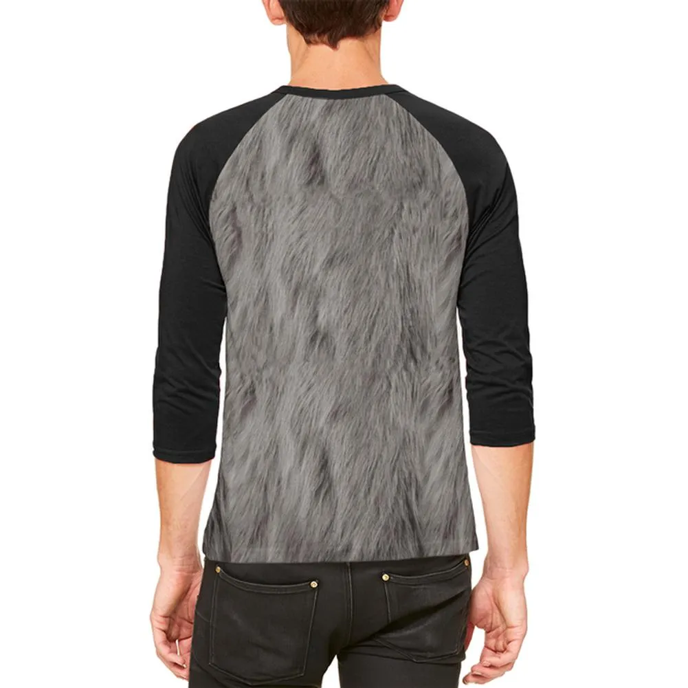 Halloween Gorilla Costume Mens Raglan T Shirt