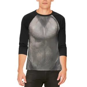 Halloween Gorilla Costume Mens Raglan T Shirt