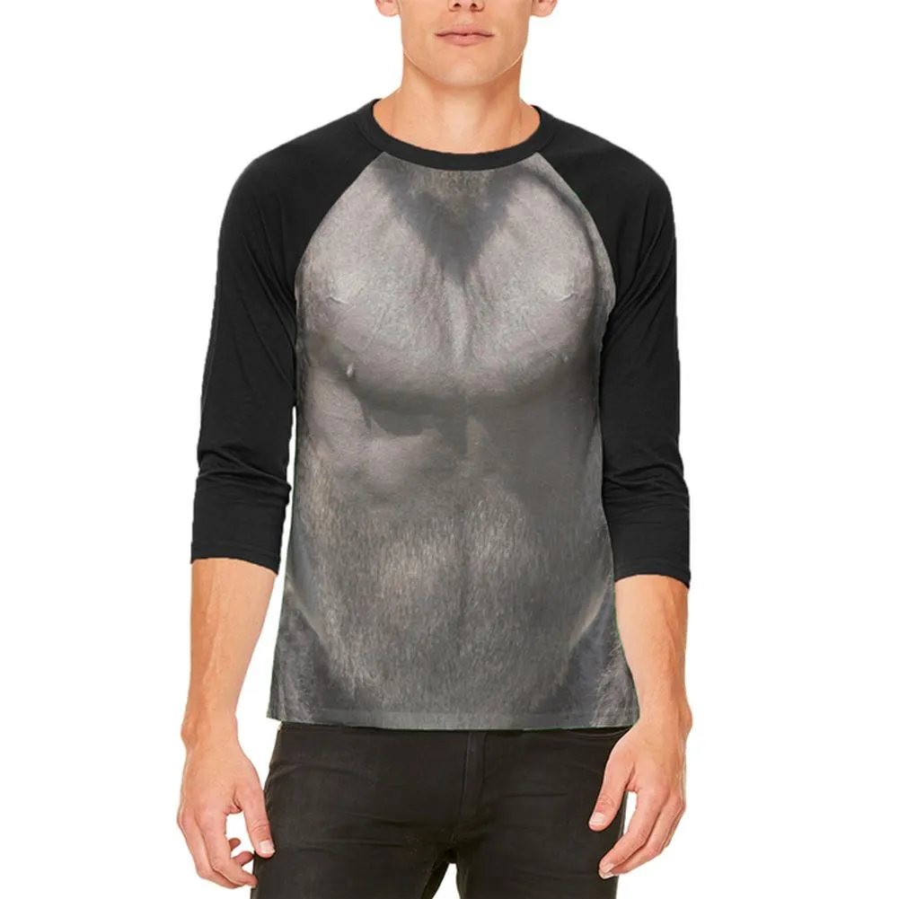 Halloween Gorilla Costume Mens Raglan T Shirt