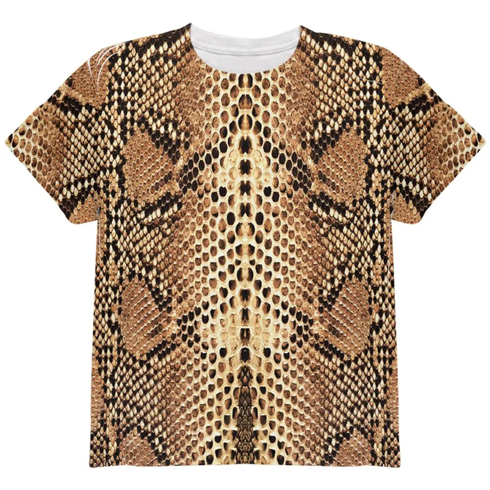 Halloween Rattlesnake Snake Snakeskin Costume All Over Youth T Shirt