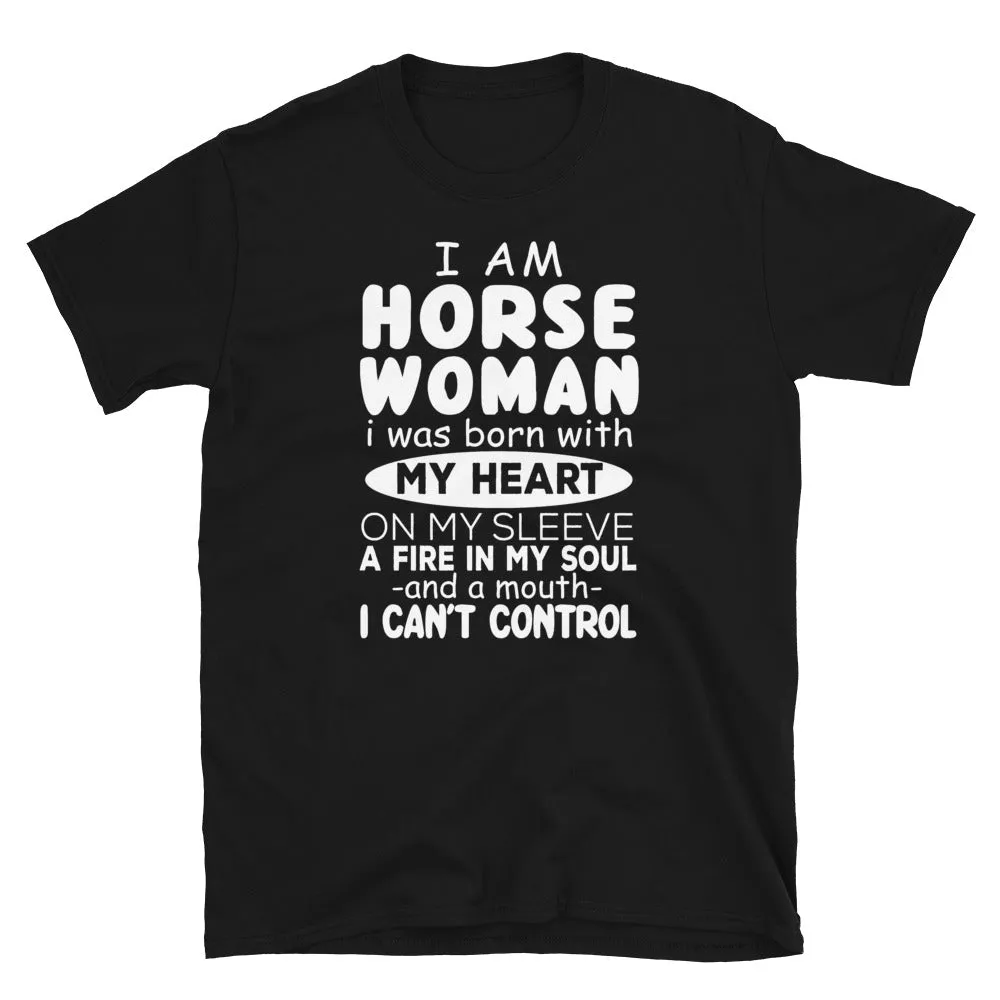 Horse Woman Short-Sleeve Unisex T-Shirt