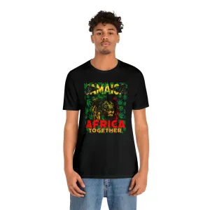 Jamaica Africa Together T-shirt | African Countries | African Color | Jamaican People |Designer T-shirts
