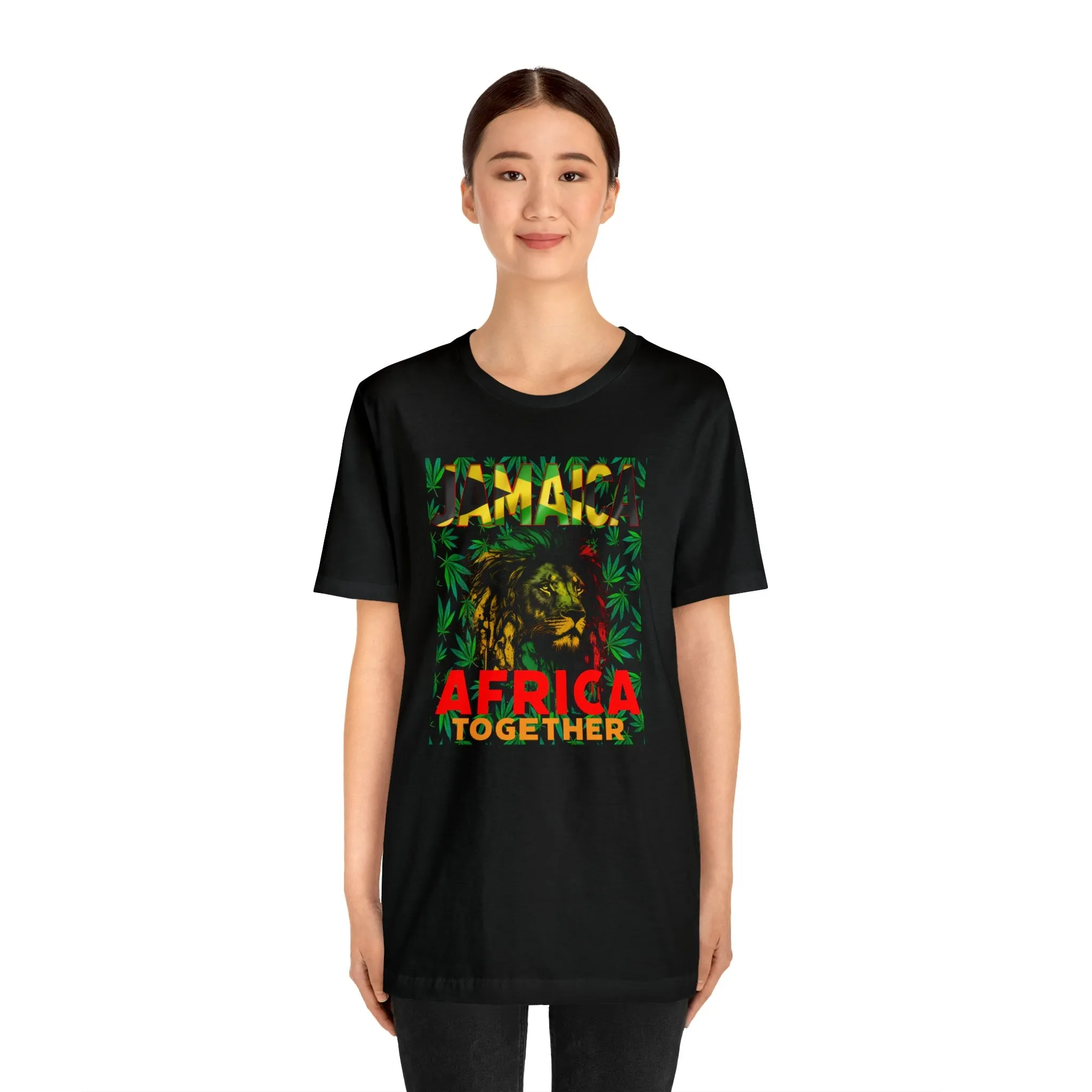 Jamaica Africa Together T-shirt | African Countries | African Color | Jamaican People |Designer T-shirts
